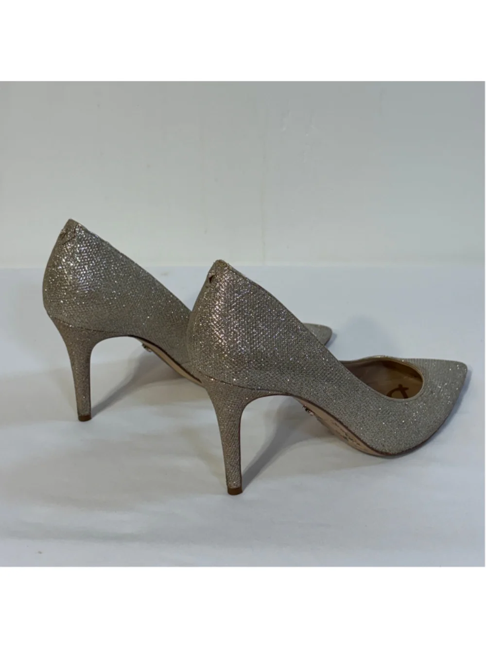 Sam Edelman Danna Pump Women’s Size 9 Jute Glam Mesh Slip On Heels Sparkly